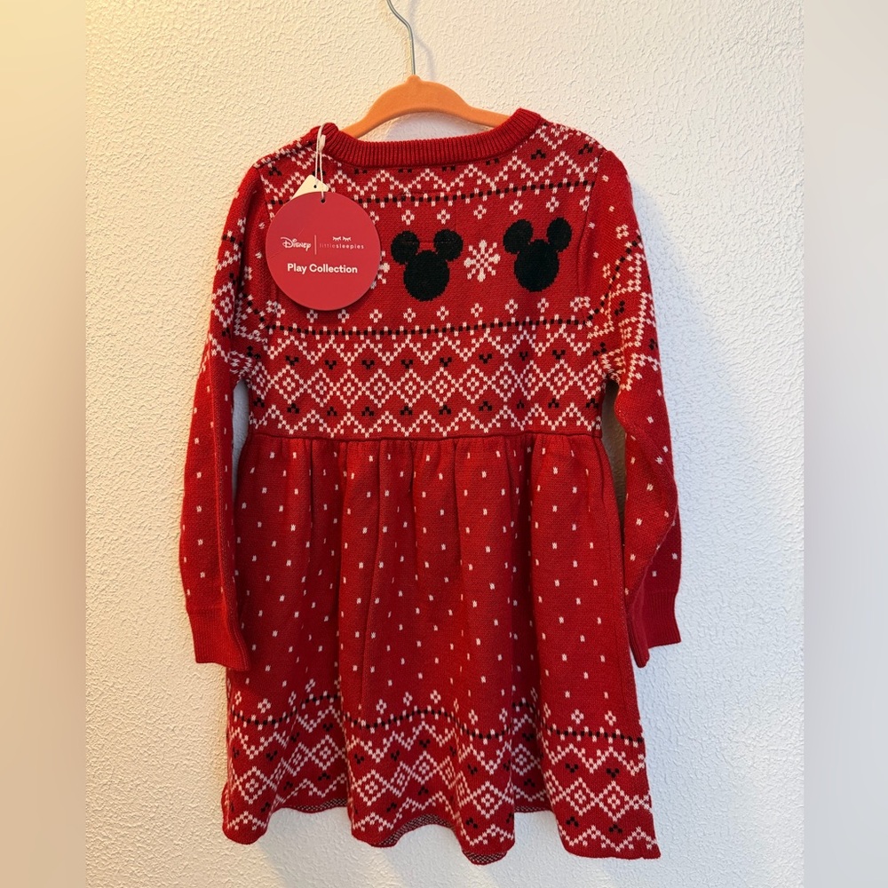 NWT Little Sleepies x Disney Red Knit Sweaterdress